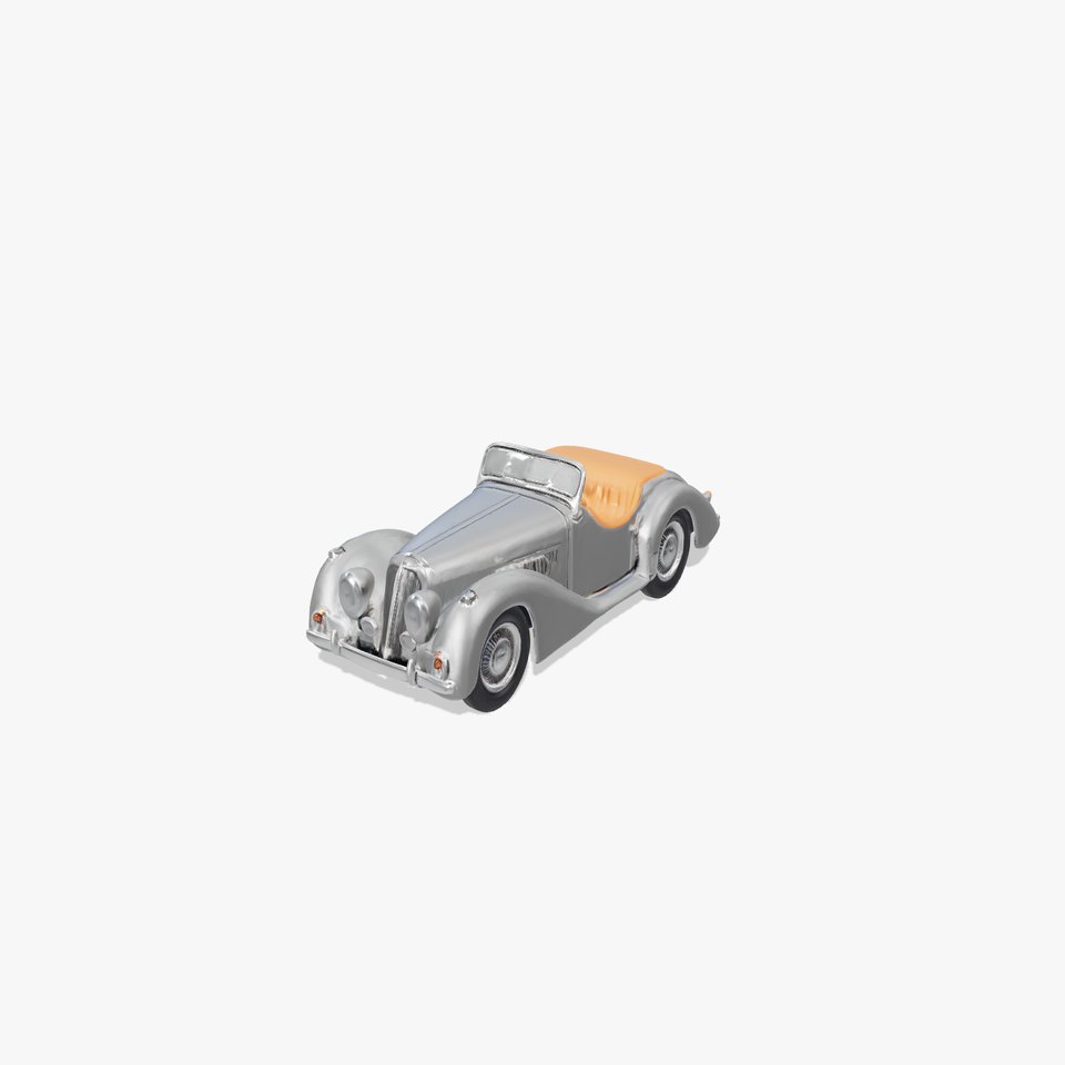 Vintage Roadster Classic Convertible Car Model